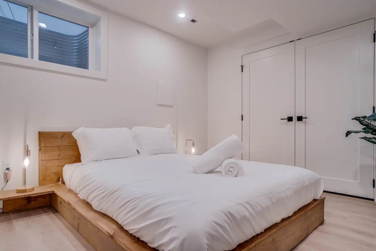 Basement suite bedroom